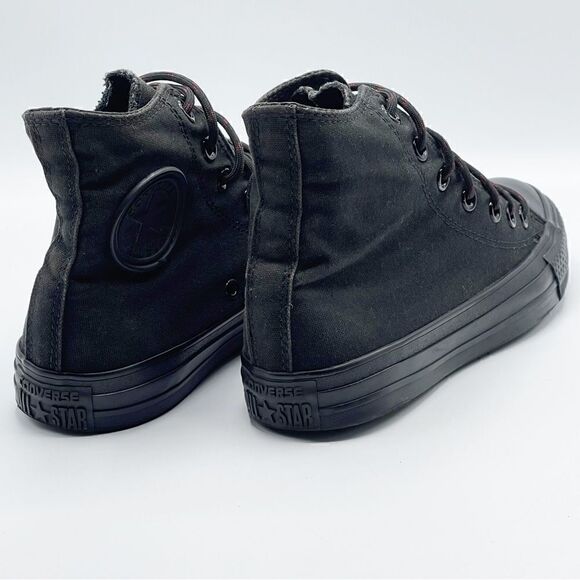 Converse All Star Chuck Taylor black on black high too sneakers - Kids 5 - Picture 3 of 11